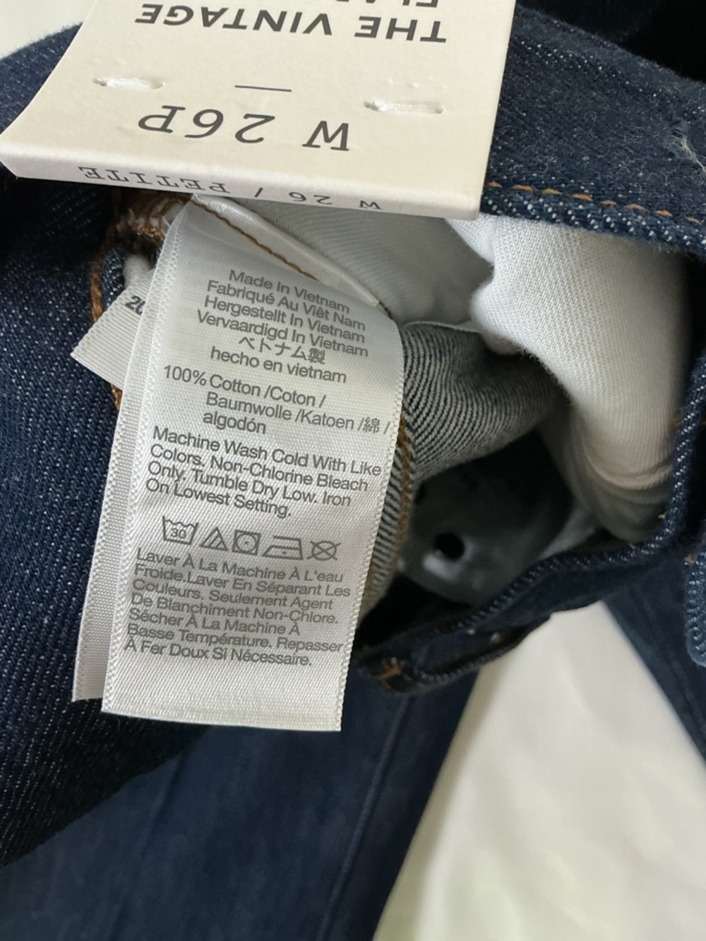 Madewell The Vintage Flare Jean – 26P Petite Dark Wash High Rise Flare NWT - Picture 6 of 9